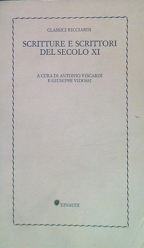 Scritture e scrittori del secolo XII