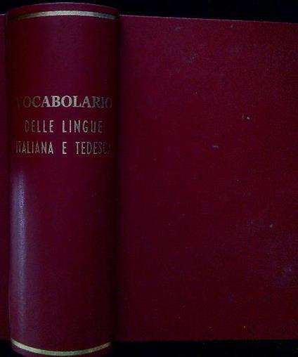 Vocabolario delle lingue italiana e tedesca - Grunwald - copertina