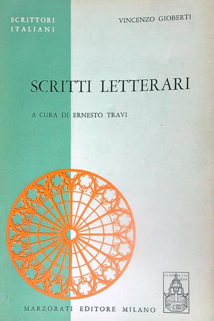 Scritti letterari - Vincenzo Gioberti - copertina