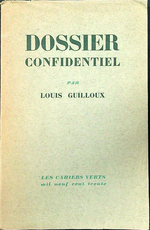 Dossier confidentiel