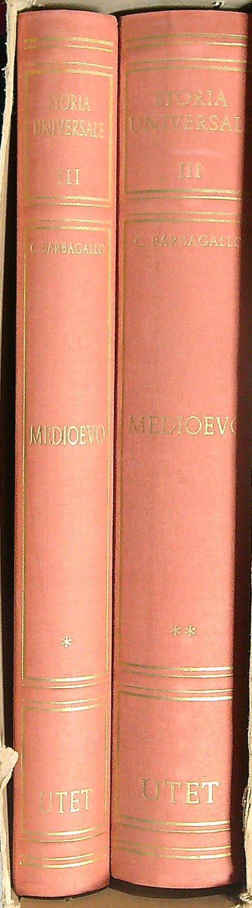Storia universale III. Medioevo. 2vv - Corrado Barbagallo - copertina