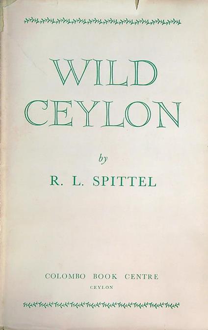 Wild Ceylon - R.L. Spittel - copertina