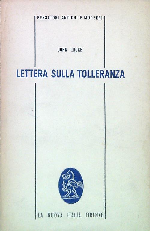 Lettera sulla tolleranza