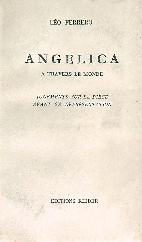 Angelica à travers le monde - Leo Ferrero - copertina