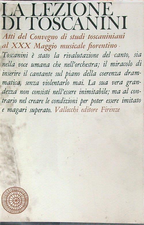 La lezione di Toscanini