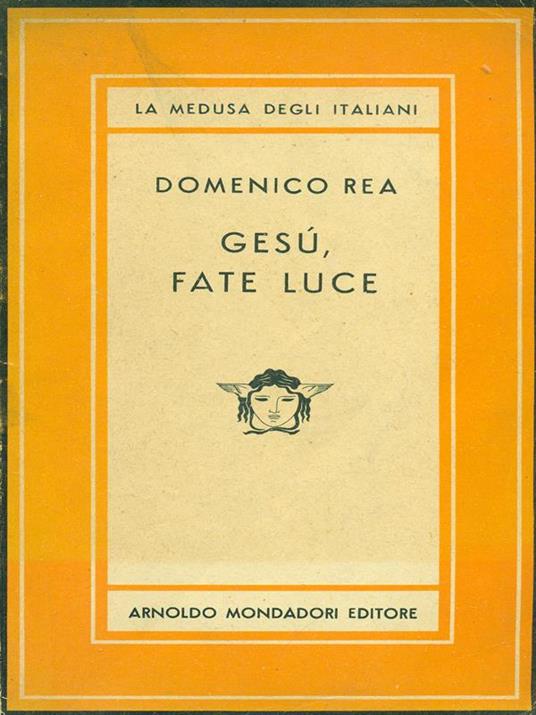 Gesù fate luce - Domenico Rea - copertina