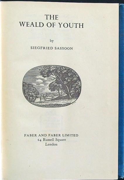 weald of youth - Siegfried Sassoon - copertina