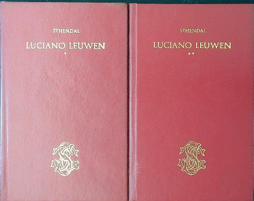 Luciano Leuwen 2 voll. - Stendhal - copertina