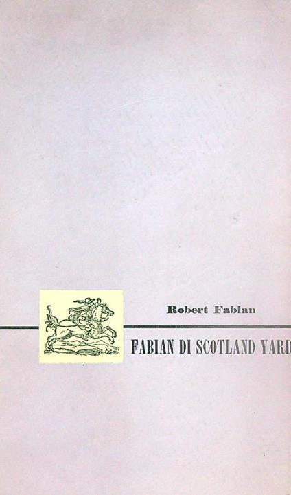 Fabian di Scotland Yard  - Robert Fabian - copertina