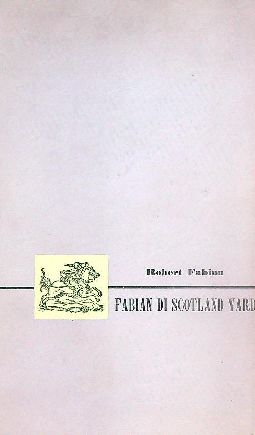 Fabian di Scotland Yard  - Robert Fabian - copertina