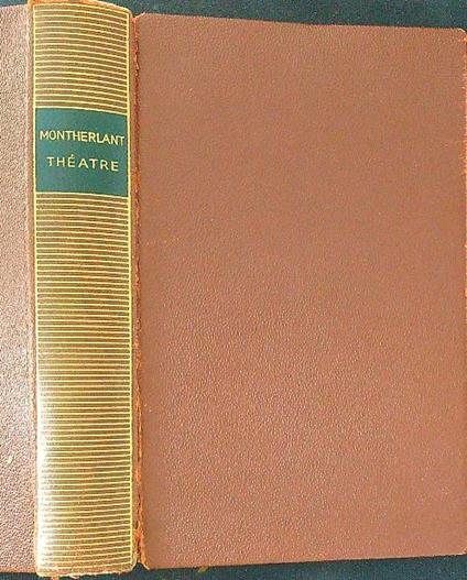 Theatre - Montherlant - copertina