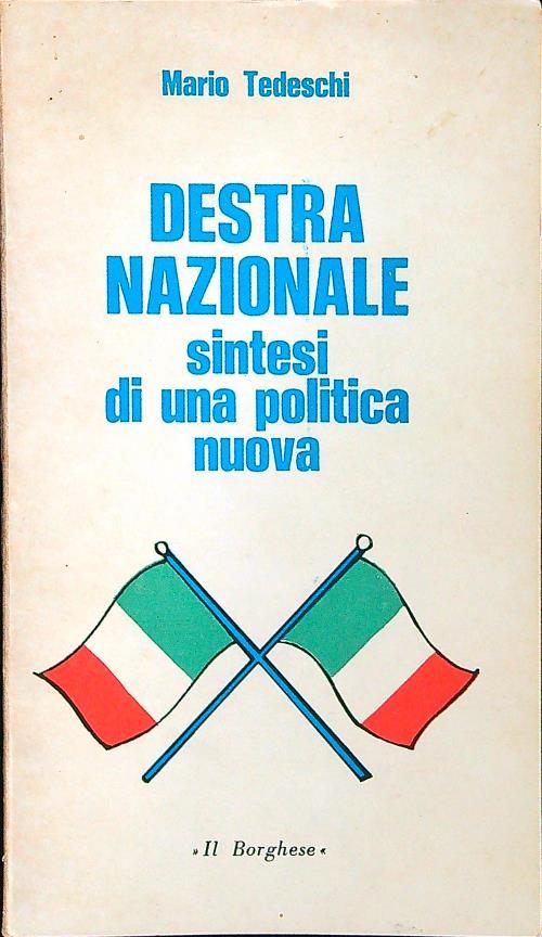 Destra nazionale sintesi di una politica nuova