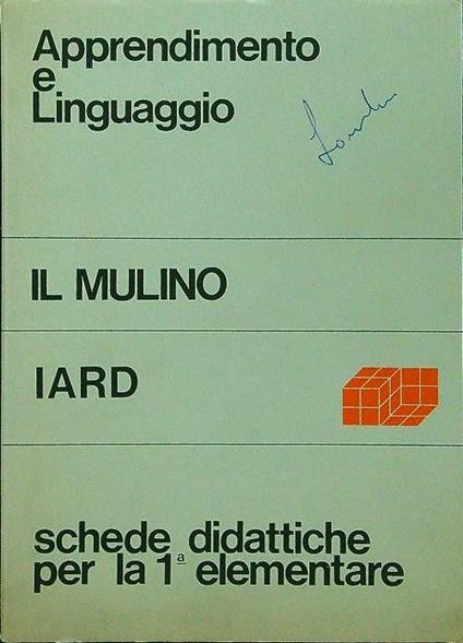 Apprendimento e linguaggio 1 schede didattiche per la prima elementare - copertina