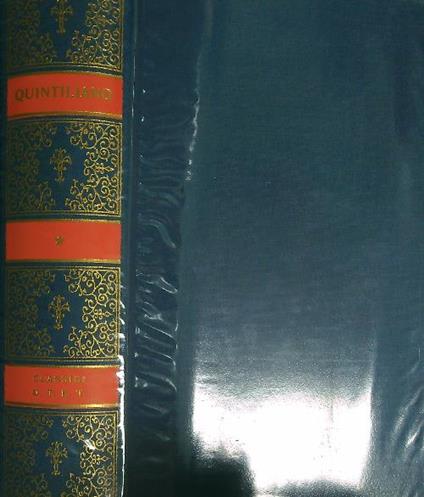 L' Istituzione oratoria. Volume primo - M. Fabio Quintiliano - copertina