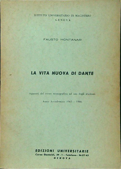 La vita nuova di Dante