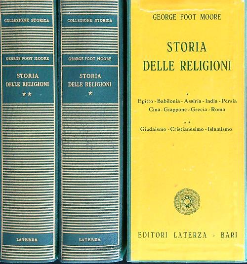 Storia delle religioni. 2vv - George Moore - copertina
