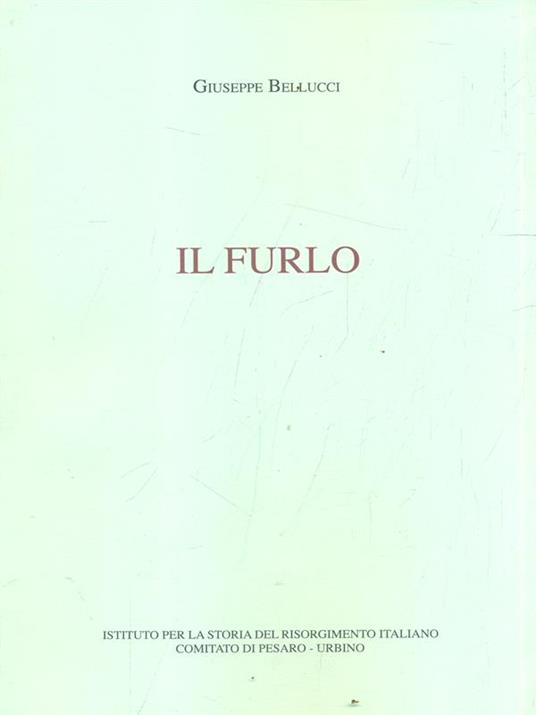 Il Furlo - Giuseppe Bellucci - copertina