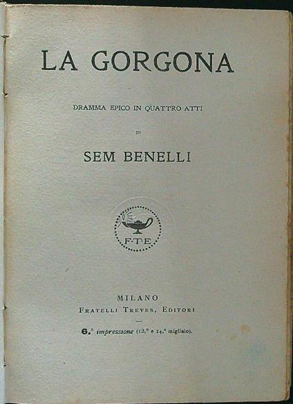 La Gorgona - Sem Benelli - copertina