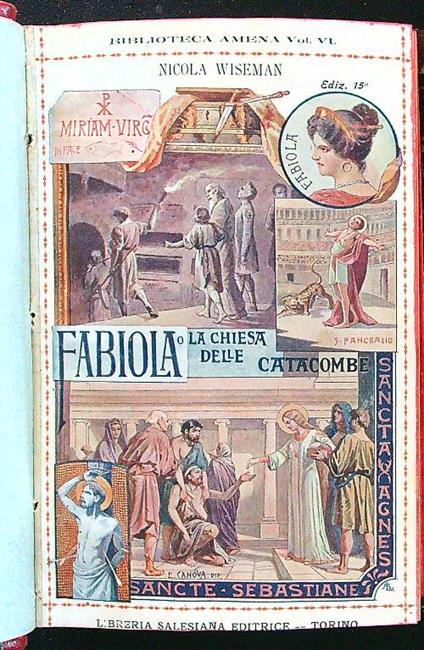 Fabiola o La Chiesa delle Catacombe - Nicola Cardinale Wiseman - copertina