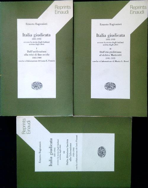 Italia giudicata. 3 Volumi