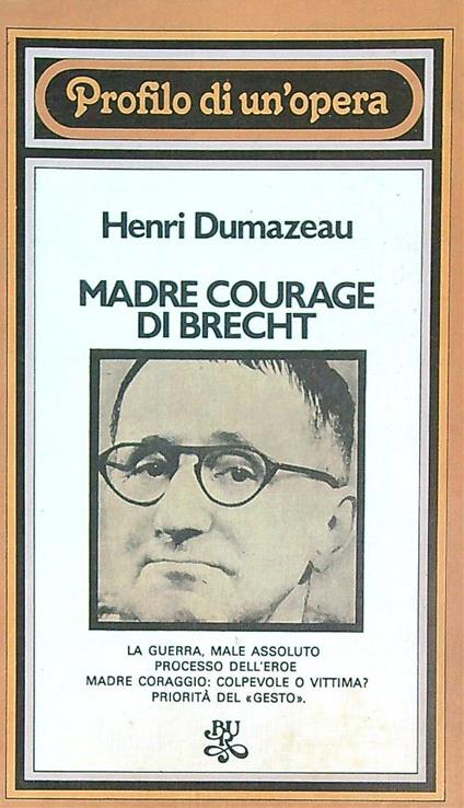 Madre Courage di Brecht - Henri Dumazeau - copertina