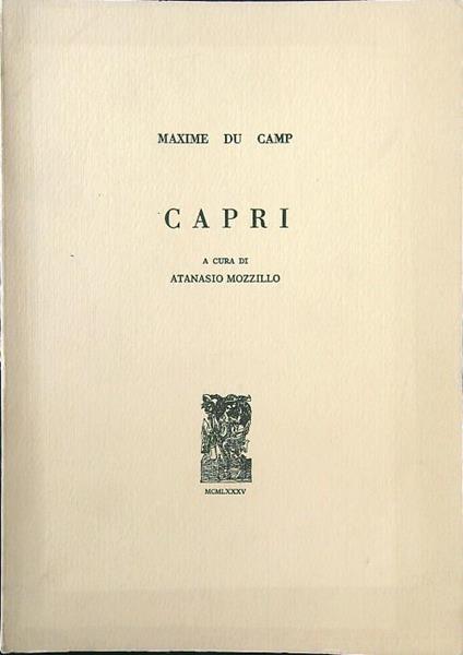 Maxime du Camp: Capri - Atanasio Mozzillo - copertina