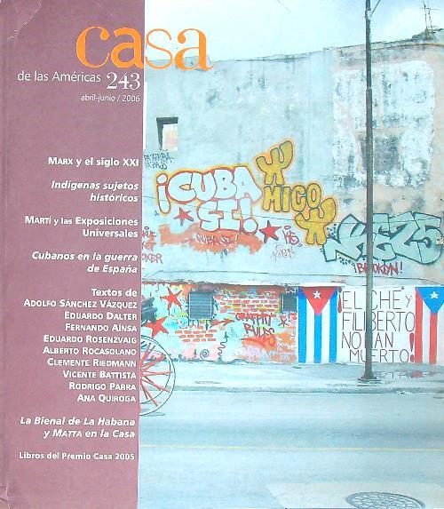 Casa de las Americas 243/ 2006