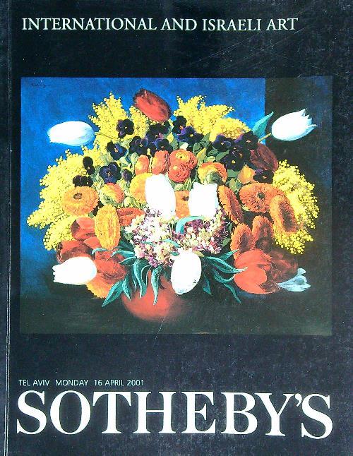 Sotheby's Tel Aviv, 16 April 2001 International and Israeli Art - copertina