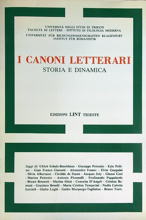 I canoni letterari. Storia e dinamica 