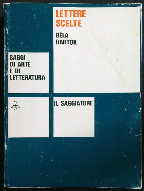 Lettere scelte - Bela Bartok - copertina