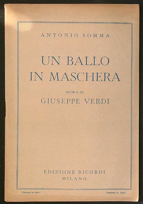 Un ballo in maschera