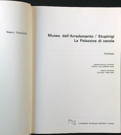Museo dell'Arredamento Stupinigi. La Palazzina di caccia - Noemi Gabrielli - copertina