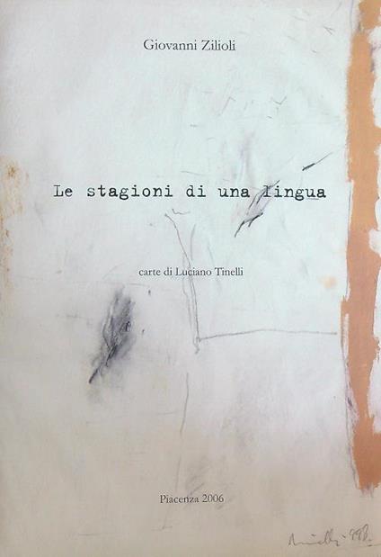 Le stagioni di una lingua - Giovanni Zilioli - copertina