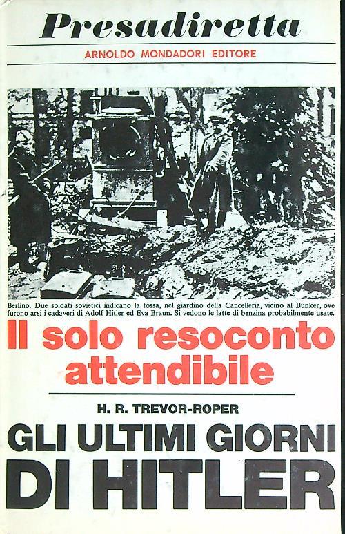 Gli ultimi giorni di Hitler - H.R. Trevor-Roper - copertina