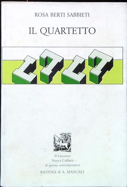 Il quartetto - Rosa Berti Sabbieti - copertina