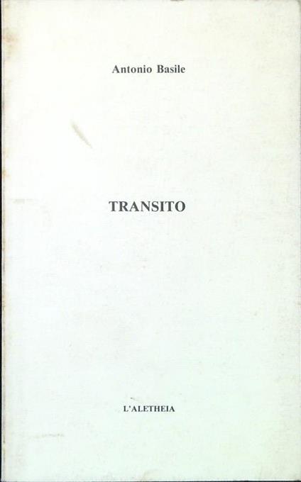 Transito - Antonio Basile - copertina