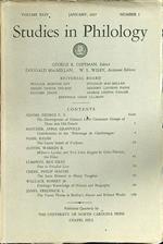 Studies in philology n.1 january 1947
