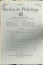 Studies in philology n.4 october 1955