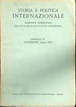 Storia e politica internazionale fascicolo IV dicembre 1942