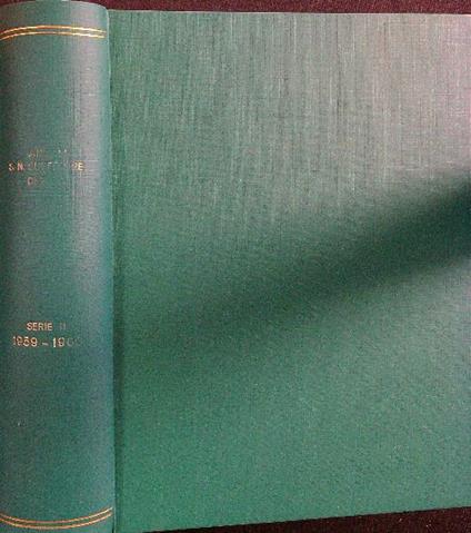 Annali della scuola Normale superiore di Pisa serie II 1959-1960 - copertina