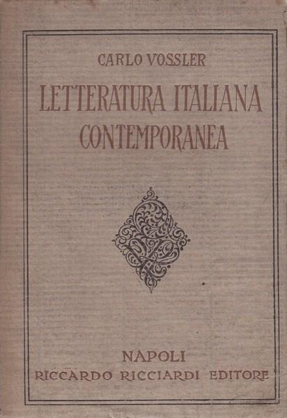Letteratura italiana contemporanea. Dal Romanticismo al Futurismo