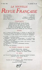 La Nouvelle Revue francaise 101/ Mai 1961