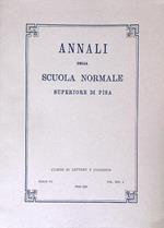 Annali della Scuola Normale Superiore di Pisa Serie III, Vol XIII, 4 - 1983