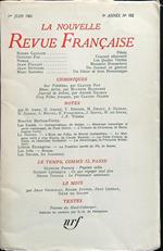 La nouvelle revue francaise 102/juin 1961