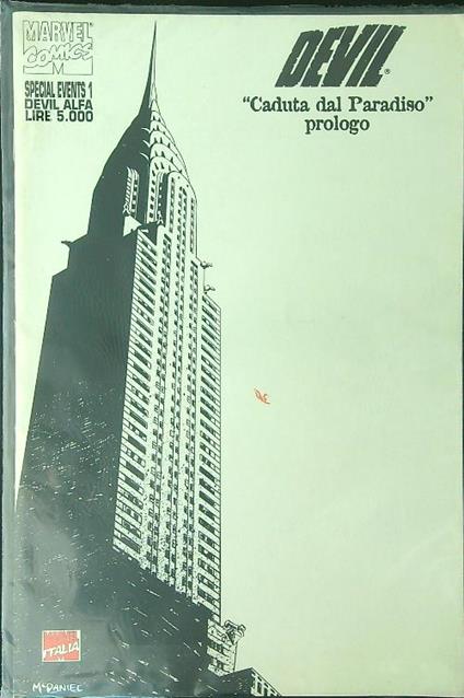 Devil Caduta dal Paradiso Prologo - copertina