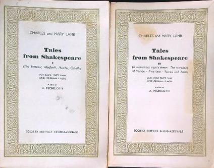 Tales from Shakespeare. Vol I-II - Charles Lamb - copertina