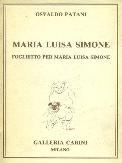 Maria Luisa Simone - Osvaldo Patani - copertina