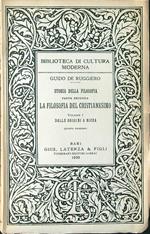 Storia della filosofia parte II. La filosofia del cristianesimo vol. I