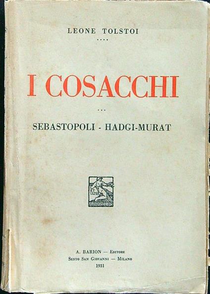 I cosacchi - Leone Tolstoi - copertina