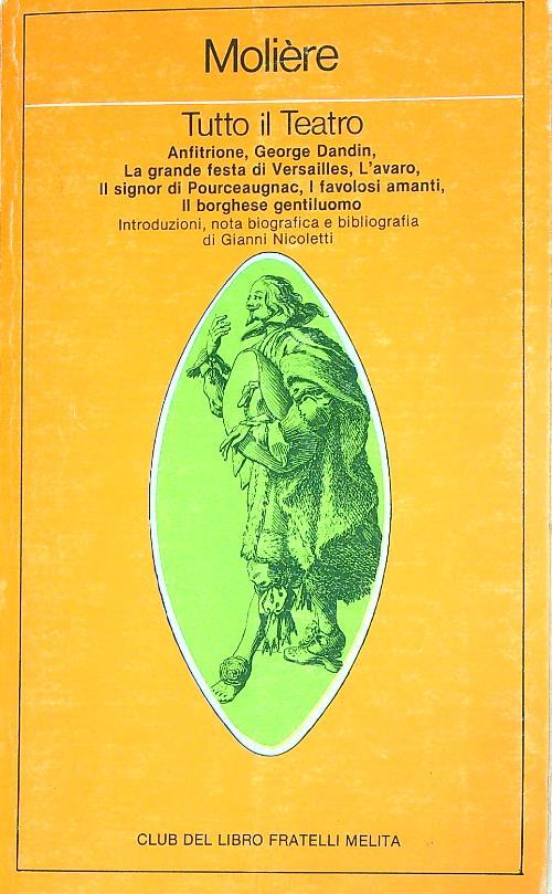 Tutto il teatro. vol 4 - Moliere - copertina